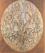 Piet Mondrian Oval Composition (Tree Study) (mk09) oil painting reproduction